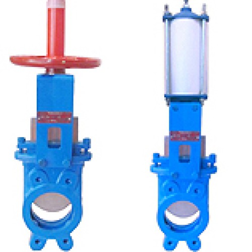 Knife gate valves